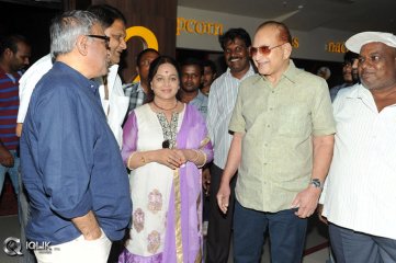 Krishna and Vijaya Nirmala at Aagadu Movie Preview Show